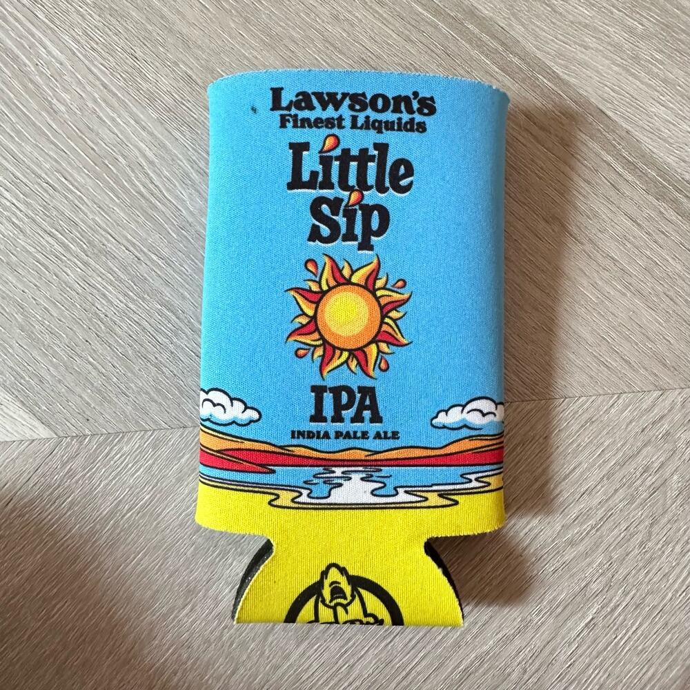 Lawson's Finest Little Sip IPA Beer Koozie Cover Blue - Picture 2 of 6